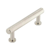 Burlington Piccadilly Knurled Cabinet Handles 96mm  Satin Nickel - Burlington Range